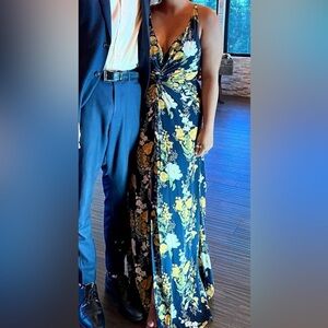 Reformation bran dress in floral print